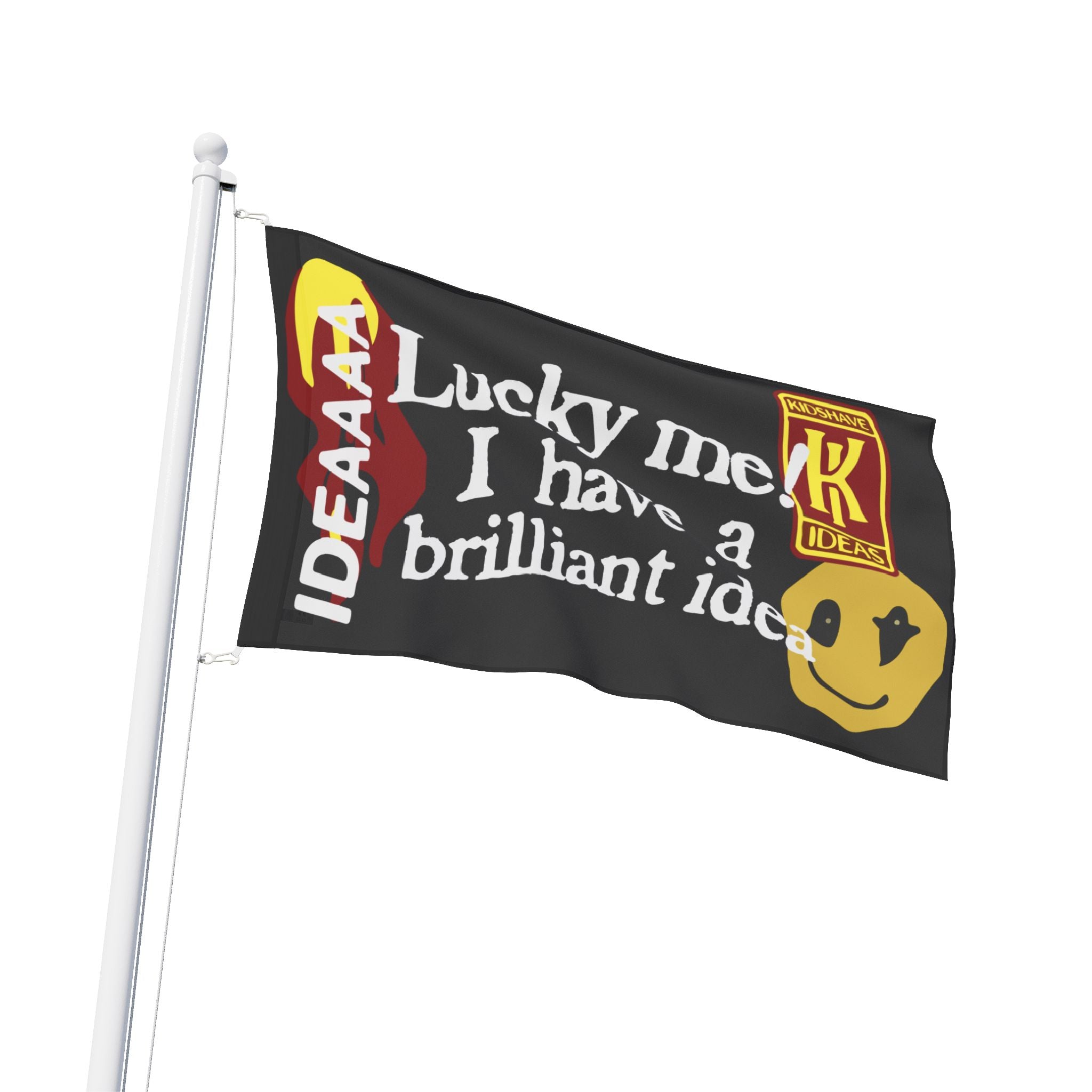 Aye Boy Brilliant Idea Flag