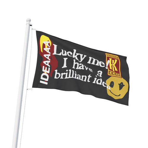 Aye Boy Brilliant Idea Flag