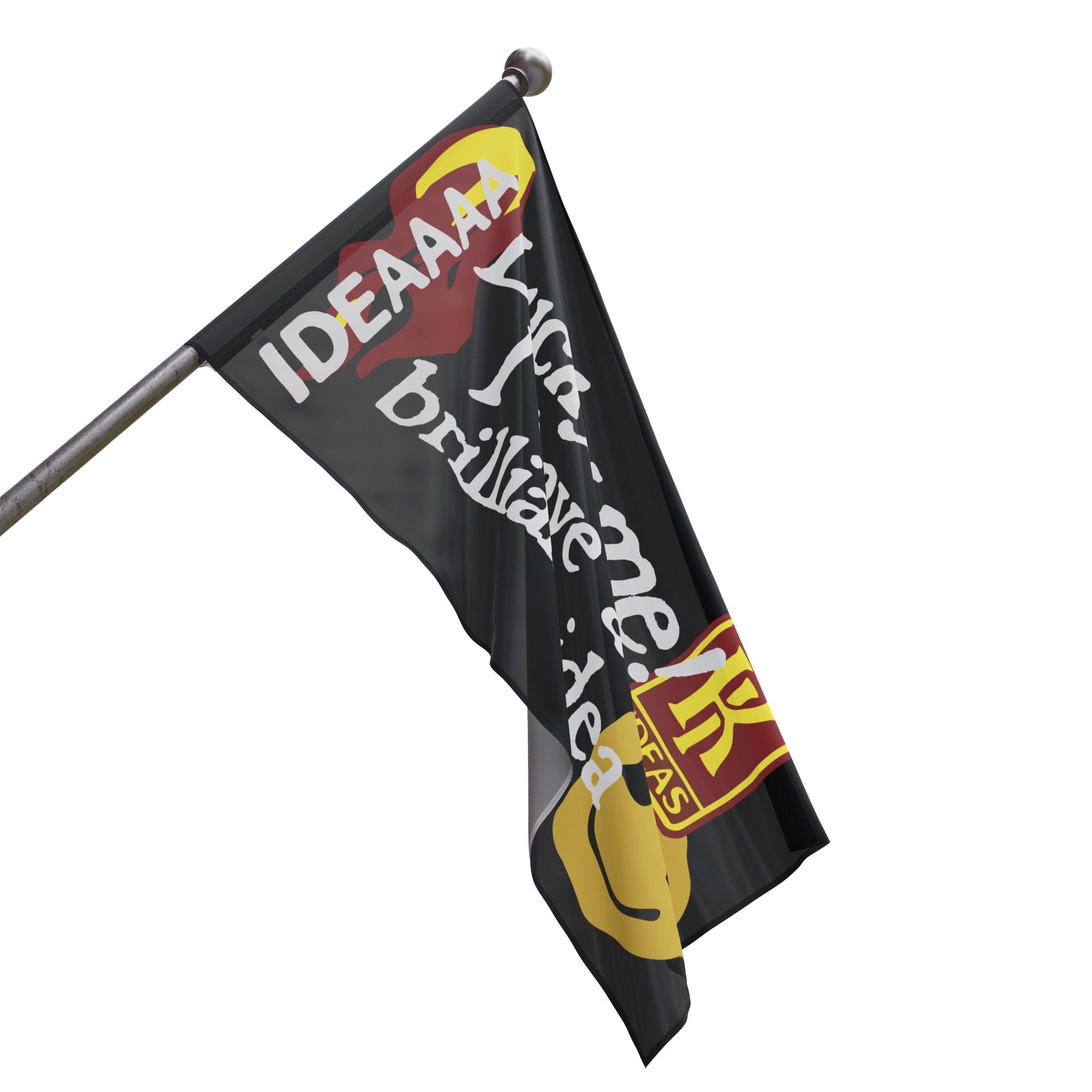 Aye Boy Brilliant Idea Flag